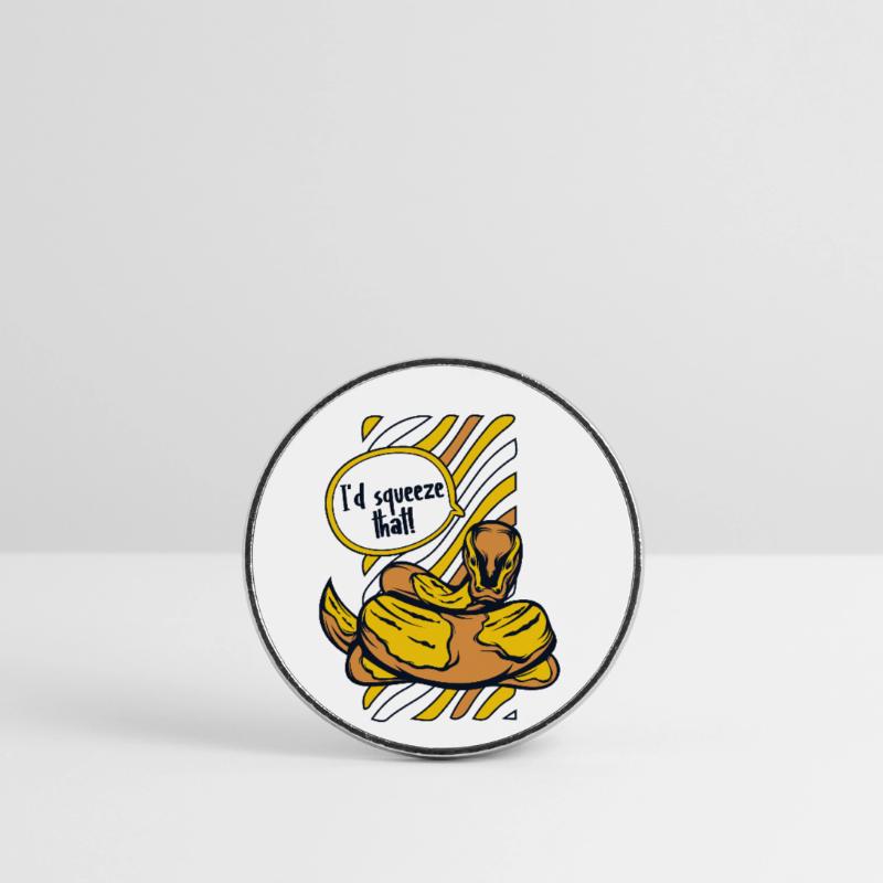 Je serrerais cette boule de banane de serpent python Magnet rond