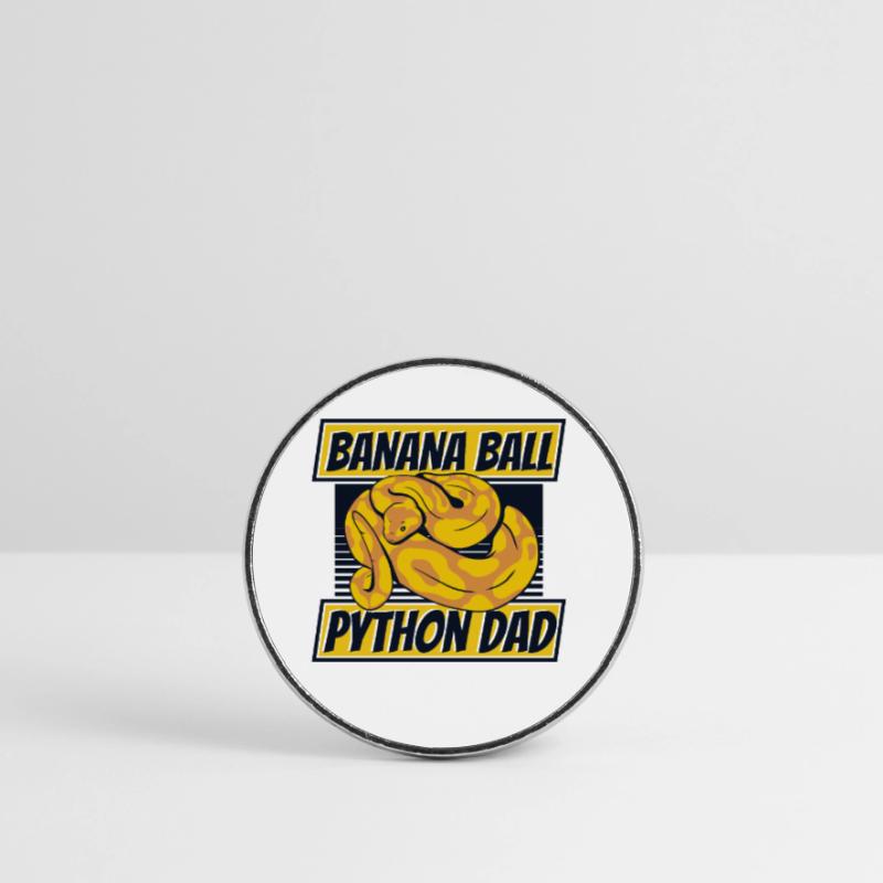 Banana Ball Python Dad Python Schlange Banana Runder Kühlschrankmagnet
