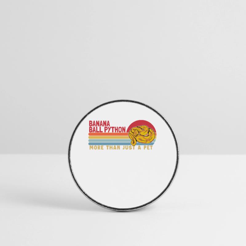 Banana Ball Python more than a Pet Python Banana Round  fridge magnet