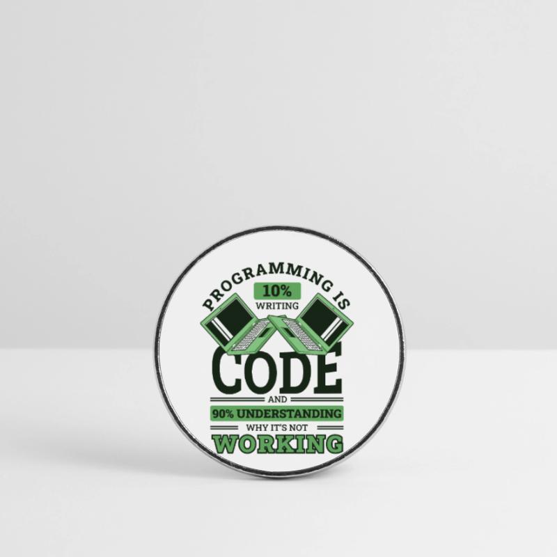 Programming 10% Writing 90% Not Working Coder Round  fridge magnet