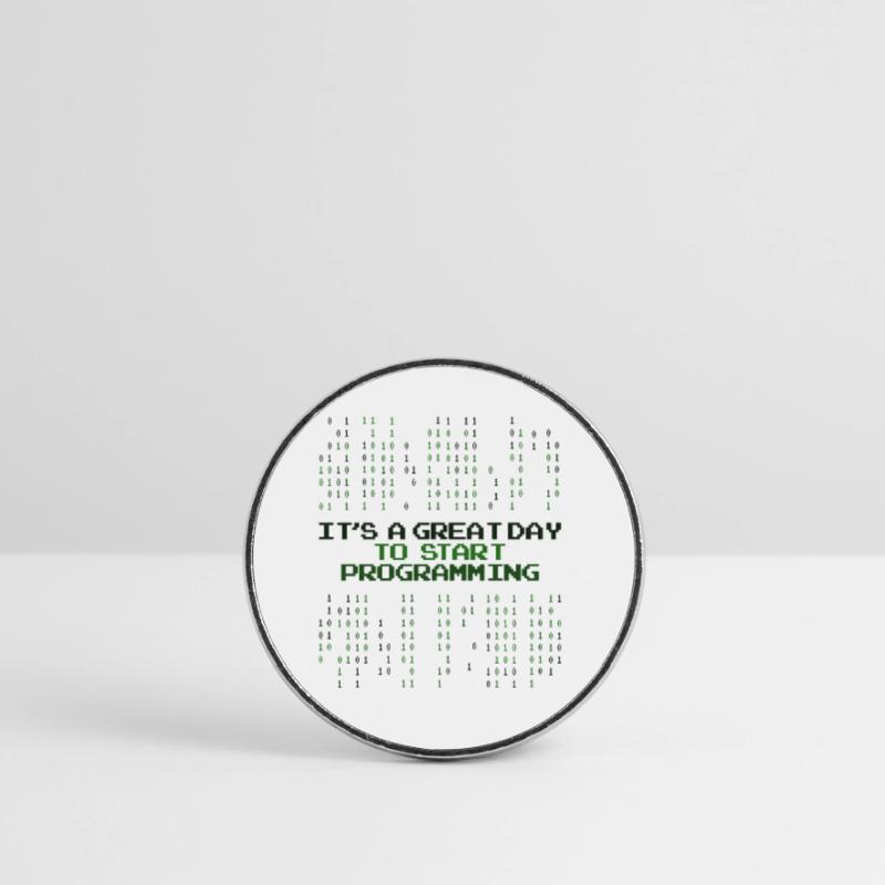 Great Day To Start Programming Developer Coder Round  fridge magnet