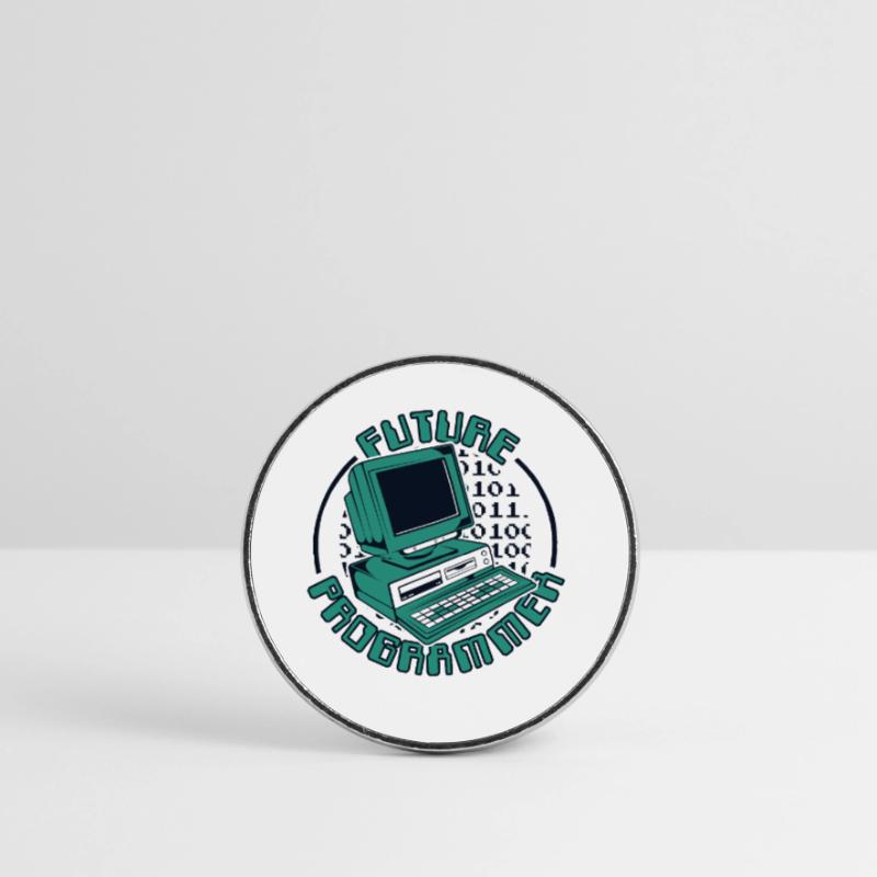 Future Programmer Softwareingenieur Developer Runder Kühlschrankmagnet