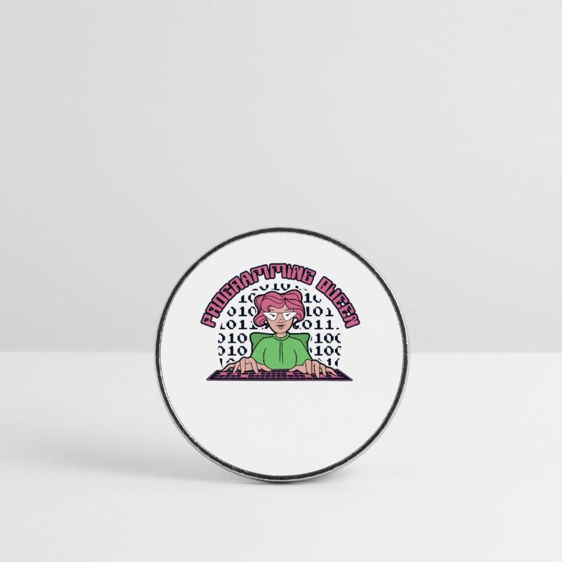 Programming Queen Software Developer Developer Round  fridge magnet