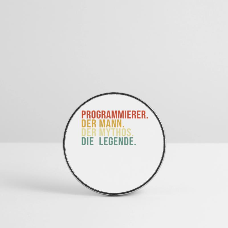 Programmierer Mann Mythos Legende Developer Runder Kühlschrankmagnet