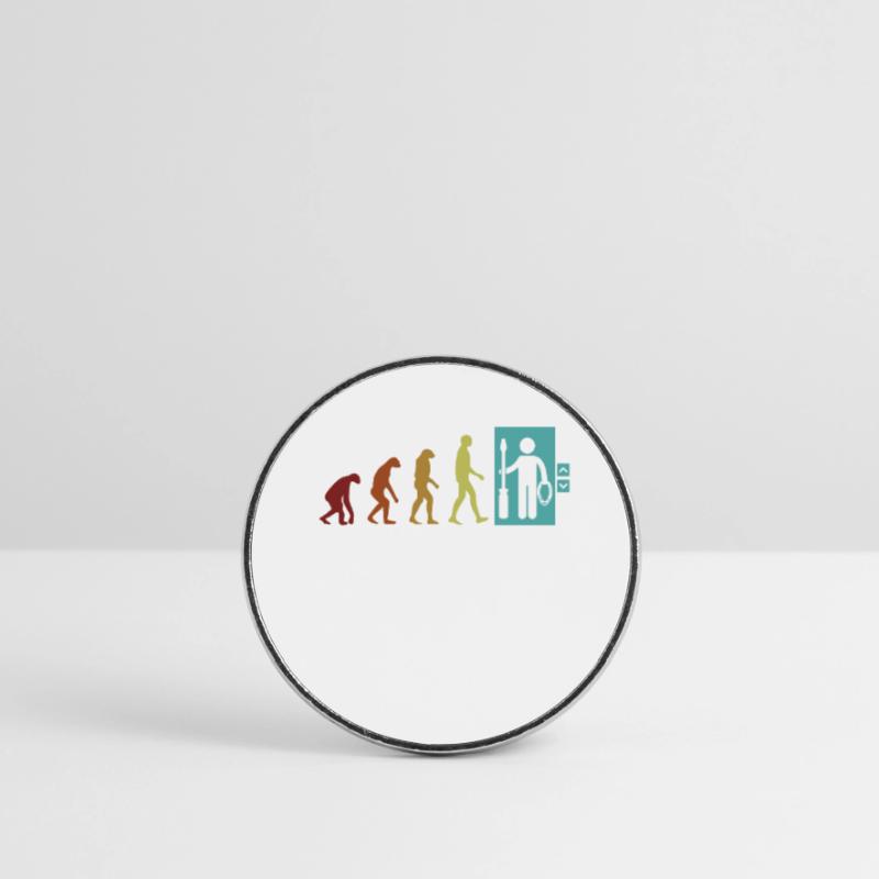 Elevator Technician Evolution Inspector Elevator Round  fridge magnet