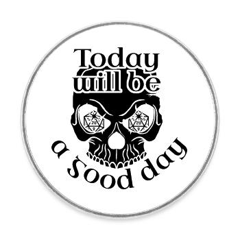 Lucky charms for role players - Round  fridge magnet - white - Front