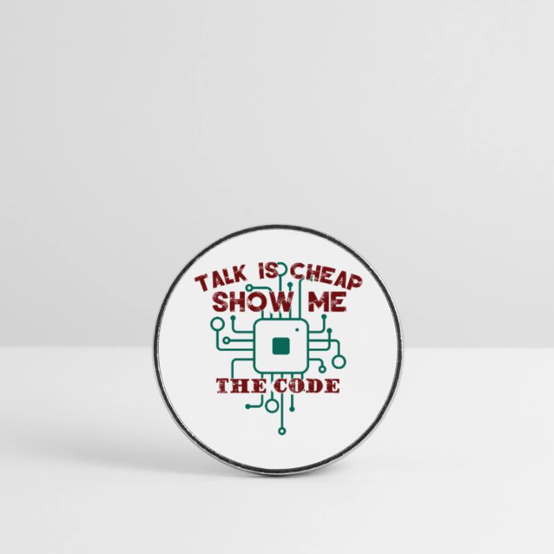 Funny Coder Quote Programming Programmer Round  fridge magnet