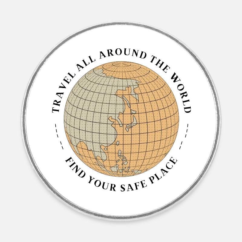 motivation - Round  fridge magnet - white