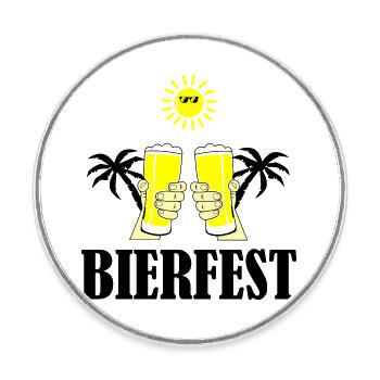 beer festival 01 - Round  fridge magnet - white - Front