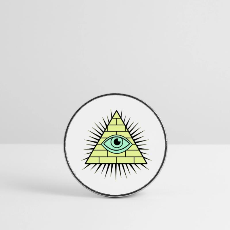 Pyramide des Illuminati Magnet rond
