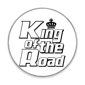LKW Fahrer,LKW ,Trucker Fun King of the ..(25) - Runder Kühlschrankmagnet - Weiß - Vorne