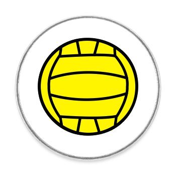 2541614 15552611 volley - Runder Kühlschrankmagnet - Weiß - Vorne