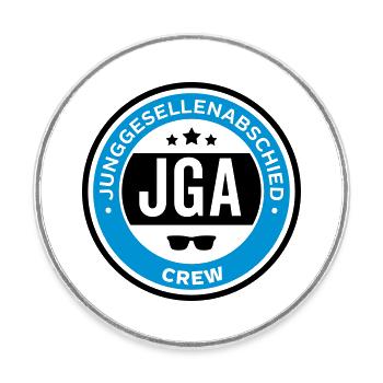 jga crew hochzeit - Runder Kühlschrankmagnet - Weiß - Vorne