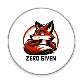 Zero Given - Fuchs Illustration - Runder Kühlschrankmagnet - Weiß - Vorne