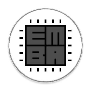 EMBA firmware analyzer - Runder Kühlschrankmagnet - Weiß - Vorne