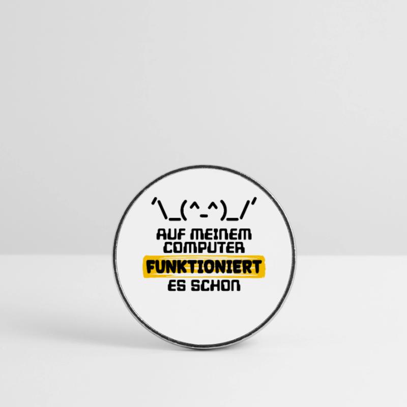 Developer Statement Code Skripting Programmierer Runder Kühlschrankmagnet