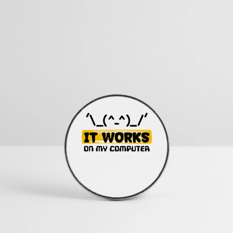 Déclaration du développeur Coden Scripting Computer Geek Magnet rond