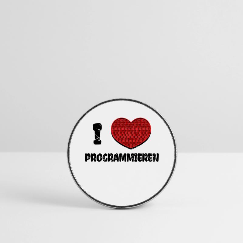 Developer Heart Web Developer Statement Computer Round  fridge magnet