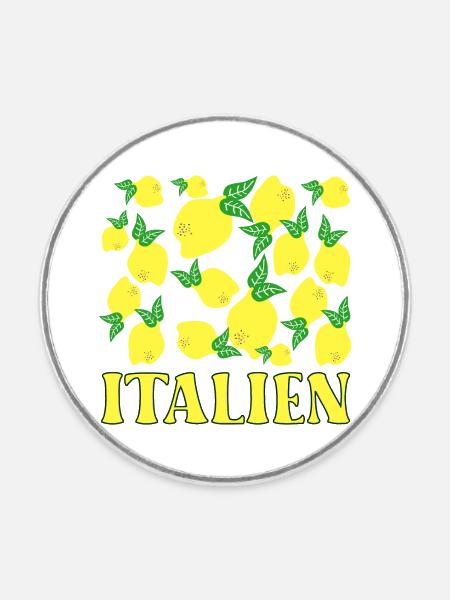 ITALIEN ZITRONEN LIMONEN - Runder Kühlschrankmagnet - Weiß