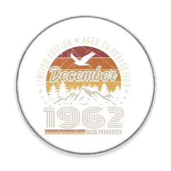 Décembre 1962 Édition Originale Cadeau décembre  - Magnet rond - blanc - Devant
