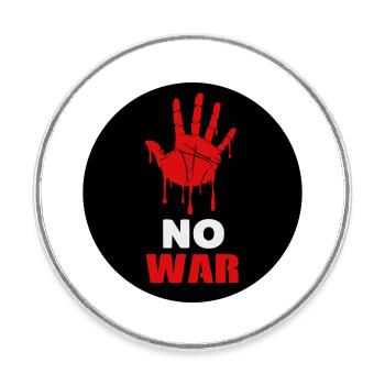 No War - Magnet rond - blanc - Devant