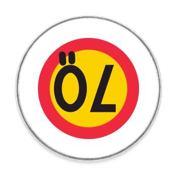 70 beers - Round  fridge magnet - white - Front