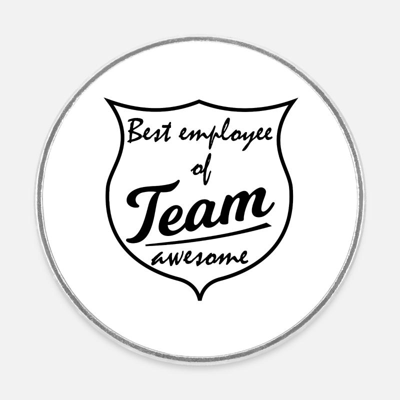 Team Event Design - Round fridge magnet - white