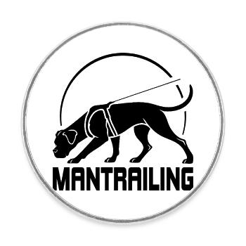 Boxer Chasseurs de chiens de sport Dogs Wilsigns - Magnet rond - blanc - Devant