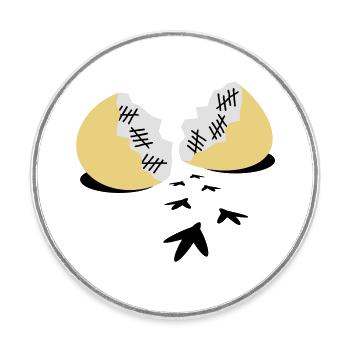 Prison break - Round  fridge magnet - white - Front
