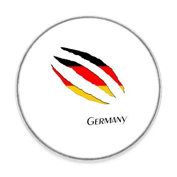 Germany Germany Flag - Round  fridge magnet - white - Front
