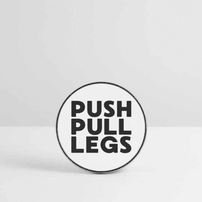 Push Pull Legs Repeat Trainingssplit Round  fridge magnet