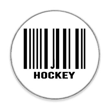 feldhockey hockey fieldhockey hockeycoach - Round  fridge magnet - white - Front