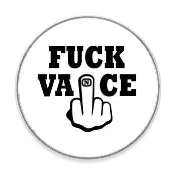 fuck vance - Round  fridge magnet - white - Front