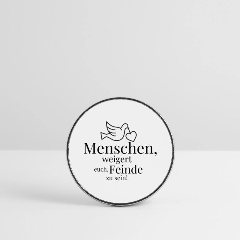 Peuple, refusez d’être ennemis ! Magnet rond