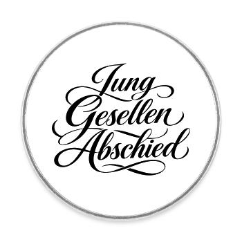 Junggesellen Abschied - Runder Kühlschrankmagnet - Weiß - Vorne