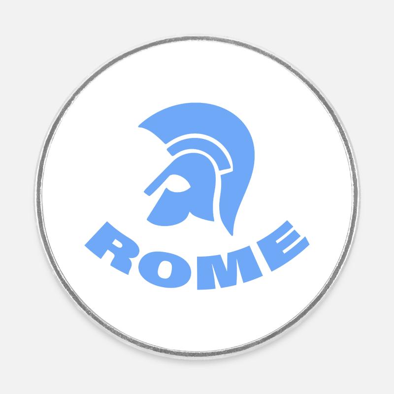 Rome - Round  fridge magnet - white