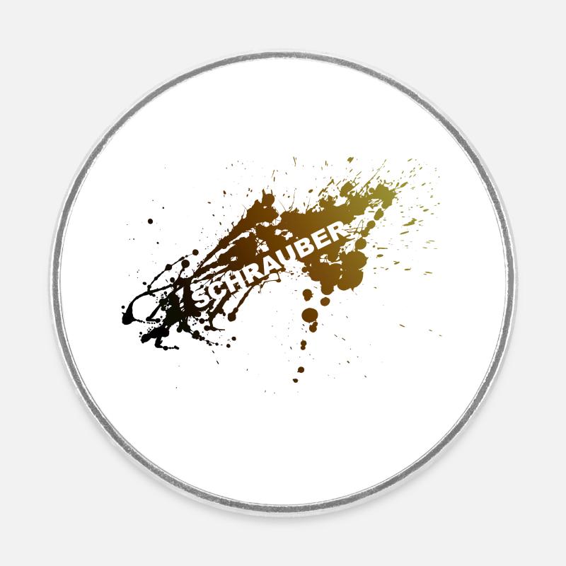 VISSEUSES - Magnet rond - blanc