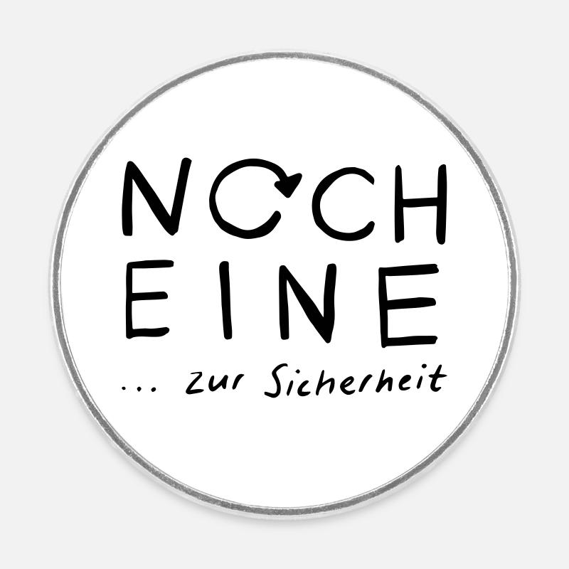 Another... to be on the safe side - Round fridge magnet - white