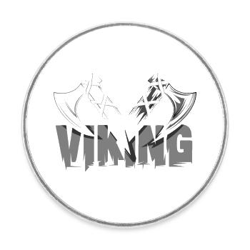 viking axt ax symbol vikings wikinger - Runder Kühlschrankmagnet - Weiß - Vorne