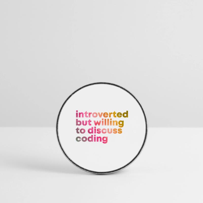 Coding Coding Coding Round  fridge magnet