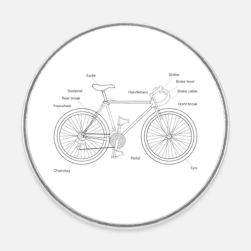 Le design a besoin d’image - Magnet rond - blanc