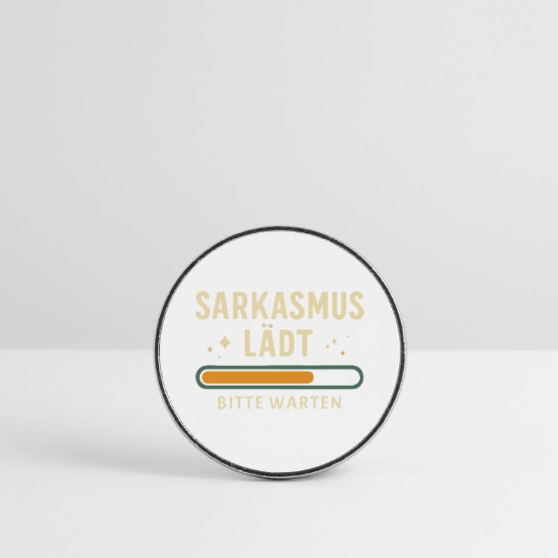 Sarcasm loading - Please wait Round  fridge magnet