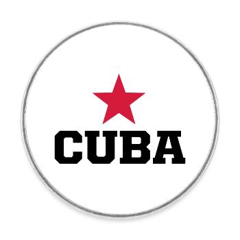 cuba revolucion - Runder Kühlschrankmagnet - Weiß - Vorne
