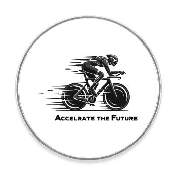 Future Rider Velocity - Magnet rond - blanc - Devant