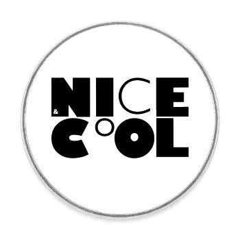 NICE&CoOL - Runder Kühlschrankmagnet - Weiß - Vorne