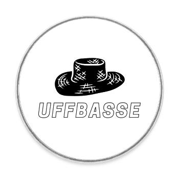 Straw Hat Love - Round  fridge magnet - white - Front