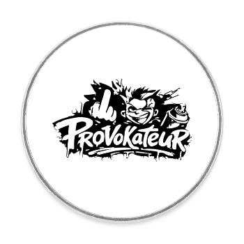 Provokateur - Runder Kühlschrankmagnet - Weiß - Vorne