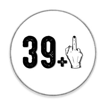 30+ Graphique du majeur - Magnet rond - blanc - Devant