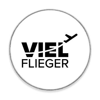Vielflieger - Runder Kühlschrankmagnet - Weiß - Vorne