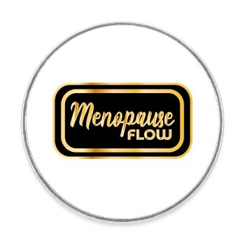 MENOPAUSE WECHSELJAHRE FRAUEN - Runder Kühlschrankmagnet - Weiß - Vorne